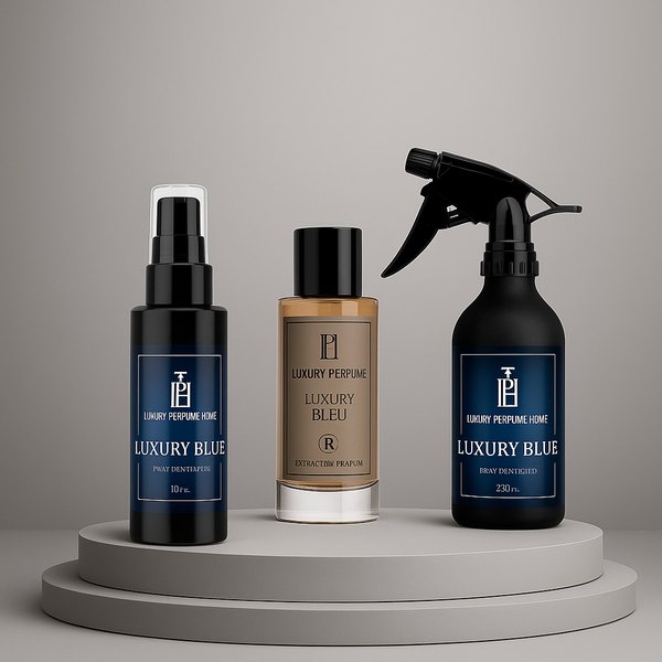 Luxury Bleu – Parfum Homme au choix : Corps, Maison, Voiture ou Coffret Cadeau
